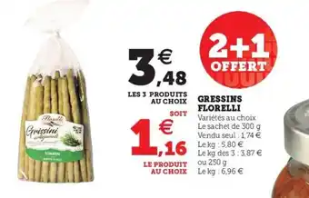 Super U Gressins florelli offre
