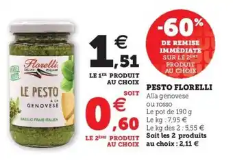 Super U Pesto florelli offre