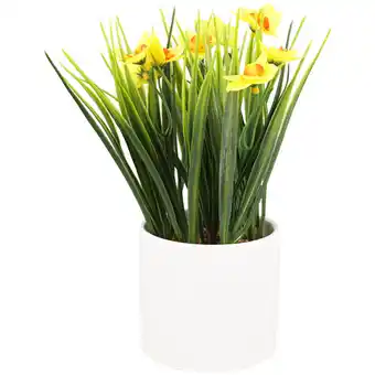 Action Fleurs artificielles printanières en pot offre