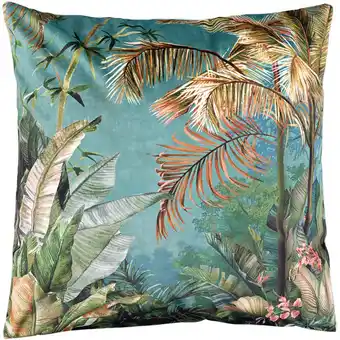 Action Housse de coussin en velours avec imprimé jungle offre