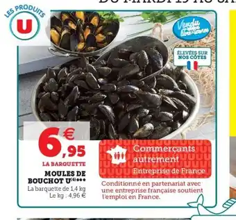 Super U Moules de bouchot u offre