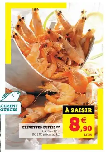 Super U Crevettes cuites offre