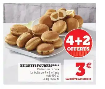 Super U Beignets fourrés offre