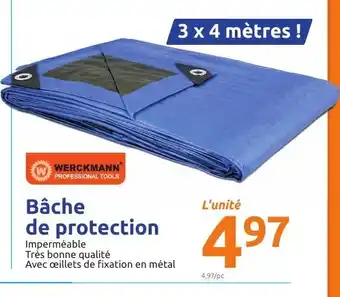 Action Bâche de protection offre
