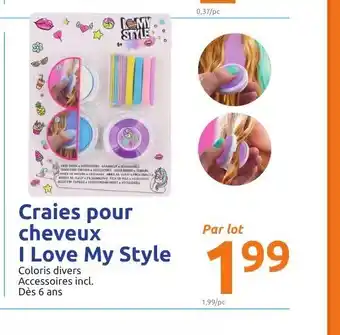 Craies pour cheveux i love my style