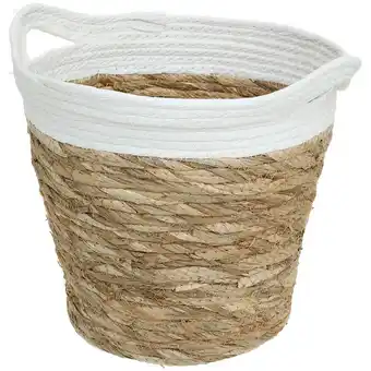 Panier en jonc de mer à poignées