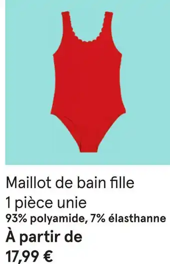 Maillot de bain fille