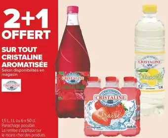 Carrefour Cristaline bon plan sur tout cristaline aromatisée offre