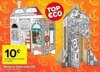 Carrefour Maison ou fusée carton xxl offre