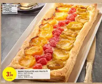 Bande Feuilletée Aux Fruits
