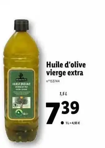 Lidl Huile D'olive Vierge Extra offre