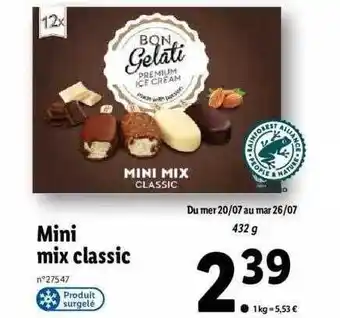 Lidl Mini Mix Classic Bon Gelati offre