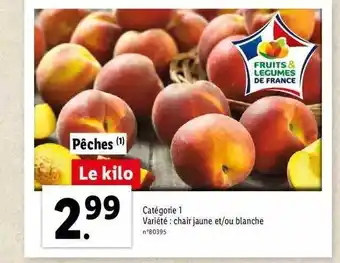 Lidl Pêches offre