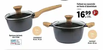 Lidl Faitout Ou Casserole En Fonte D'aluminium offre
