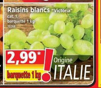 Norma Raisins Blancs offre