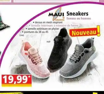 Norma Sneakers Femme Ou Homme Maui Sports offre