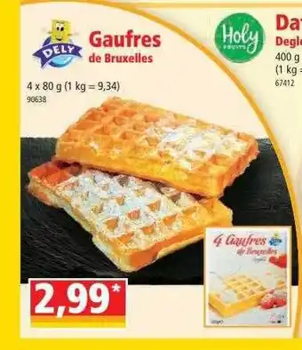 Norma Gaufres De Bruxelles Dely offre
