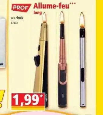 Norma Allume-feu Long Prof offre