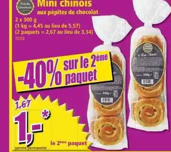 Mini Chinois Aux Pépites De Chocolat