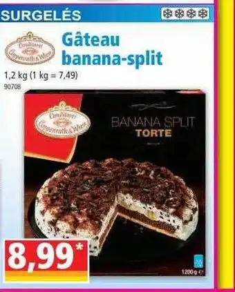 Norma Gâteau Banana-split offre