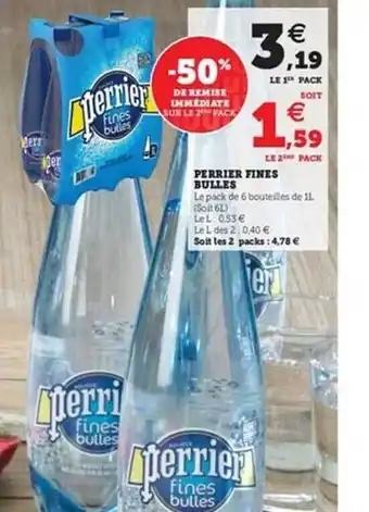 U Express Perrier Fines Bulles offre