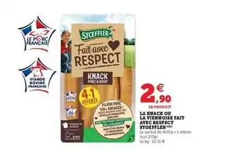 U Express La Knack Ou La Viennoise Fait Avec Respect Stoeffler offre