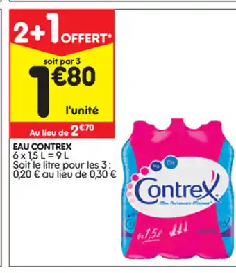 Leader Price Eau contrex offre