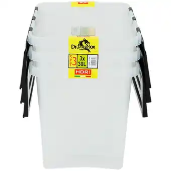 Action boîtes de rangement Heidrun Volume 30 L offre