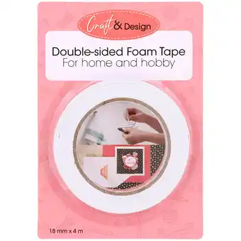 Action Ruban Mousse Double Face 18 mm x 4 M offre
