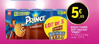 E.Leclerc Biscuit fourré goût chocolat "prince" offre
