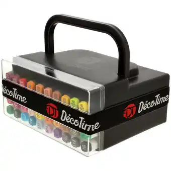 Action Feutres twinmarkers avec boîte de rangement DécoTime offre