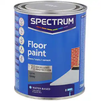 Action Peinture satinée pour sols Spectrum offre