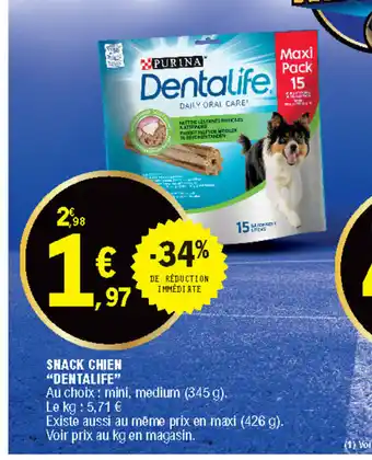 E.Leclerc Snack chien "dentalife" offre