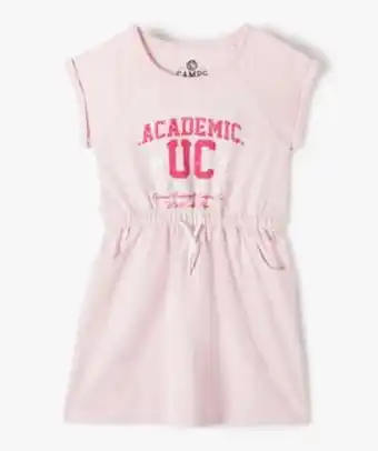 Gémo Robe fille à manches courtes look sport - camps united vue1 - camps united - gemo offre
