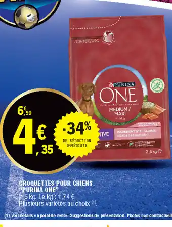 E.Leclerc Croquettes pour chiens "purina one" offre
