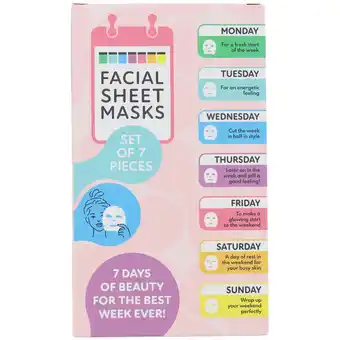 Action Masques pour le visage 7 jours offre