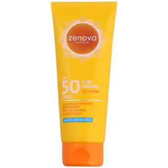 Action Crème solaire pour le visage Zenova offre