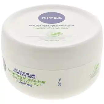 Action crème pour le corps Nivea Aloe Vera offre