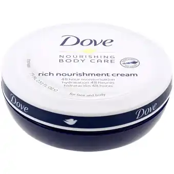 Action Crème visage et corps Dove offre
