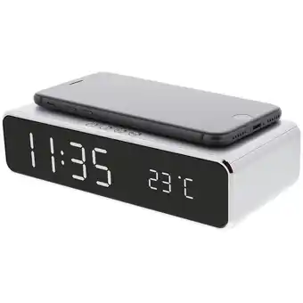 Action réveil numérique + chargeur sans fil Maxxter offre
