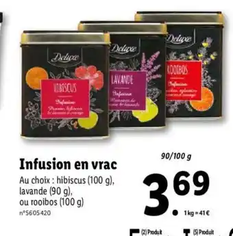 Infusion en vrac