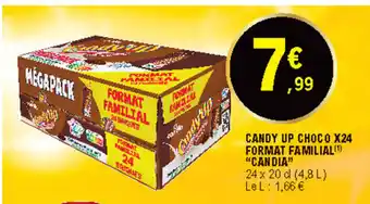 E.Leclerc Candy up choco x24 format familial "candia" offre