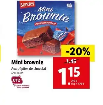 Mini brownie