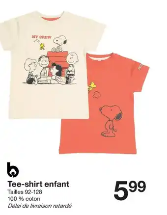 Zeeman Tee-shirt enfant offre
