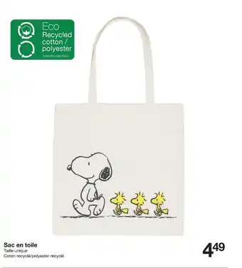 Zeeman Sac en toile offre