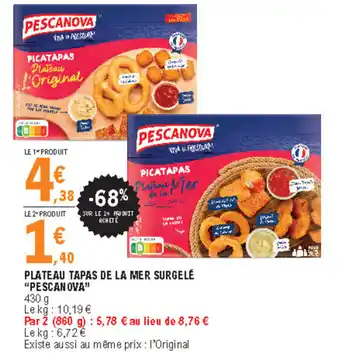 E.Leclerc Plateau tapas de la mer surgelé "pescanova" offre