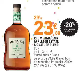 E.Leclerc Rhum jamaicain appleton estate signature blend offre