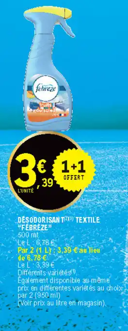 E.Leclerc Désodorisant textile "fébrèze" offre