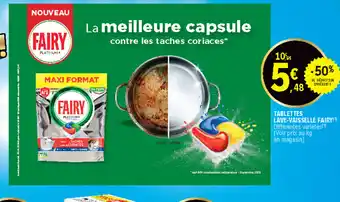 E.Leclerc Tablettes lave-vaisselle fairy offre