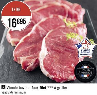 Géant Casino Viande bovine faux-filet à griller offre